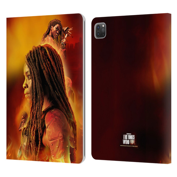 The Walking Dead: The Ones Who Live Key Art Michonne Leather Book Wallet Case Cover For Apple iPad Pro 11 2020 / 2021 / 2022