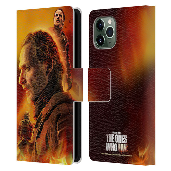 The Walking Dead: The Ones Who Live Key Art Rick Leather Book Wallet Case Cover For Apple iPhone 11 Pro