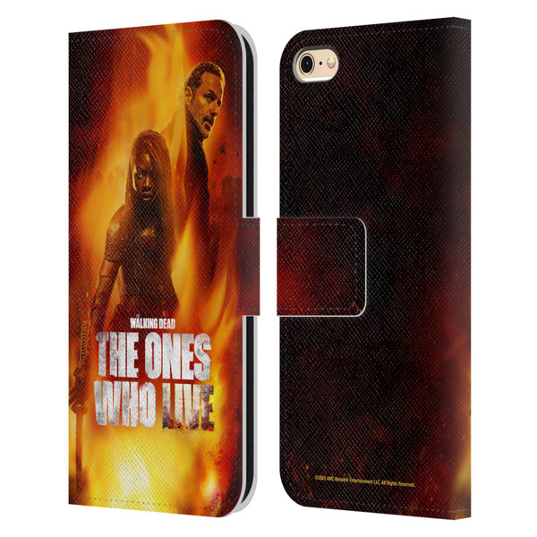 The Walking Dead: The Ones Who Live Key Art Poster Leather Book Wallet Case Cover For Apple iPhone 6 / iPhone 6s