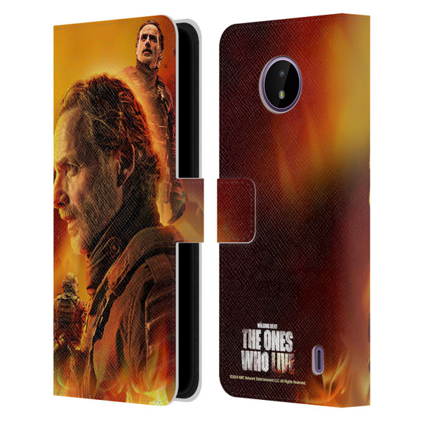 The Walking Dead: The Ones Who Live Key Art Rick Leather Book Wallet Case Cover For Nokia C10 / C20