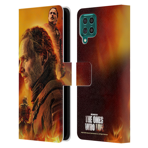 The Walking Dead: The Ones Who Live Key Art Rick Leather Book Wallet Case Cover For Samsung Galaxy F62 (2021)