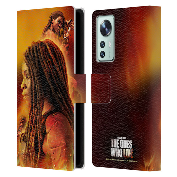 The Walking Dead: The Ones Who Live Key Art Michonne Leather Book Wallet Case Cover For Xiaomi 12