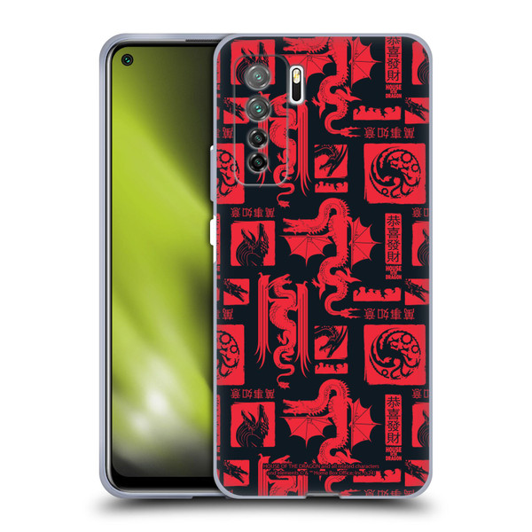 House Of The Dragon: Television Series Year Of The Dragon Logo Pattern Soft Gel Case for Huawei Nova 7 SE/P40 Lite 5G
