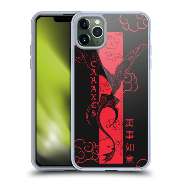 House Of The Dragon: Television Series Year Of The Dragon Caraxes Flying Soft Gel Case for Apple iPhone 11 Pro Max