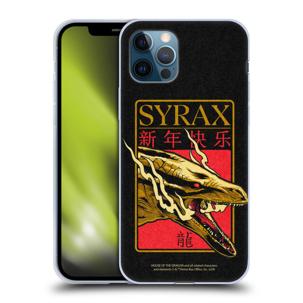 House Of The Dragon: Television Series Year Of The Dragon Syrax Soft Gel Case for Apple iPhone 12 / iPhone 12 Pro