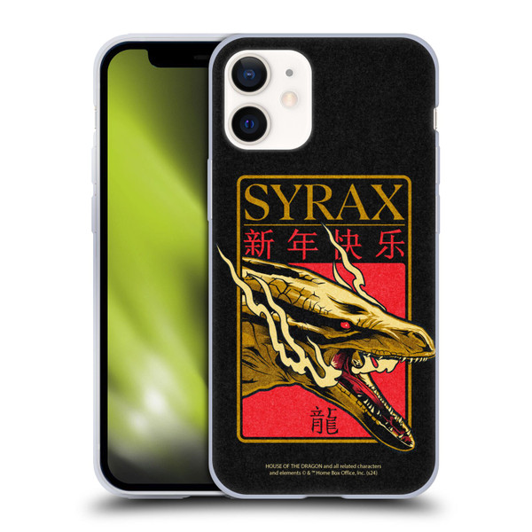 House Of The Dragon: Television Series Year Of The Dragon Syrax Soft Gel Case for Apple iPhone 12 Mini
