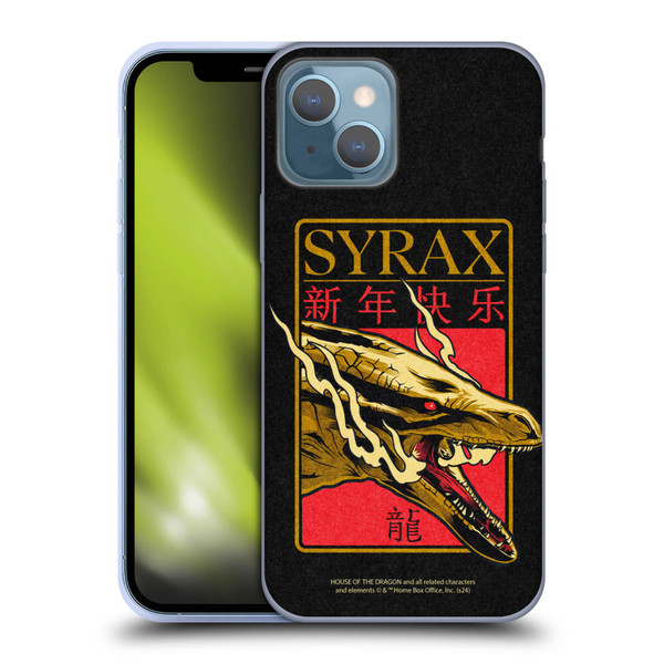 House Of The Dragon: Television Series Year Of The Dragon Syrax Soft Gel Case for Apple iPhone 13