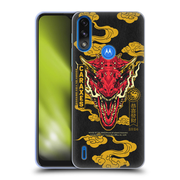 House Of The Dragon: Television Series Year Of The Dragon Caraxes Soft Gel Case for Motorola Moto E7 Power / Moto E7i Power