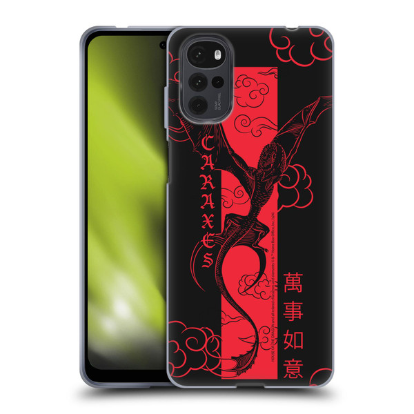 House Of The Dragon: Television Series Year Of The Dragon Caraxes Flying Soft Gel Case for Motorola Moto G22