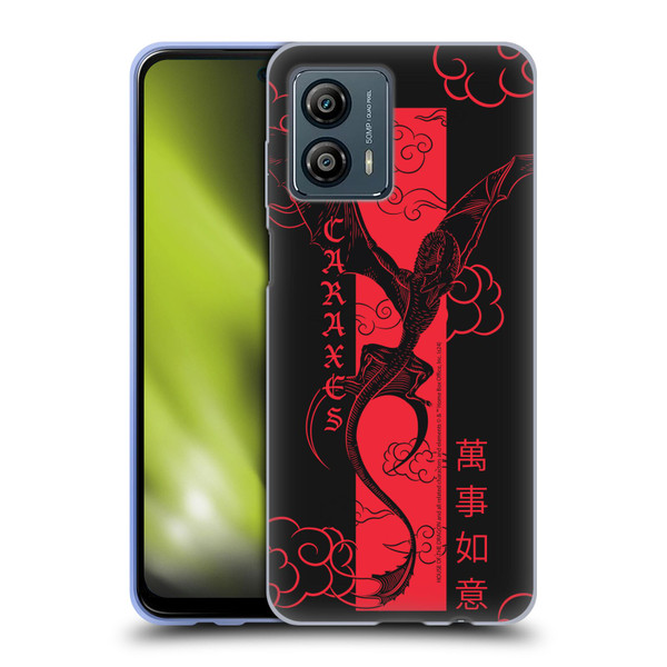 House Of The Dragon: Television Series Year Of The Dragon Caraxes Flying Soft Gel Case for Motorola Moto G53 5G