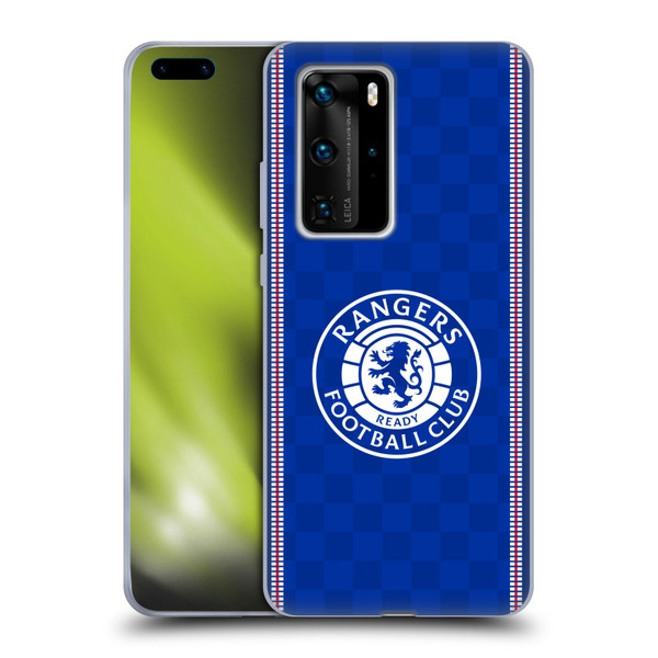 Rangers FC Crest Retro 1989 Home Kit Soft Gel Case for Huawei P40 Pro / P40 Pro Plus 5G