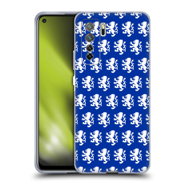Rangers FC Crest Pattern Soft Gel Case for Huawei Nova 7 SE/P40 Lite 5G