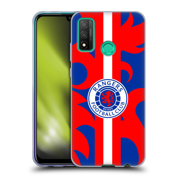 Rangers FC Crest Lion Rampant Pattern Soft Gel Case for Huawei P Smart (2020)