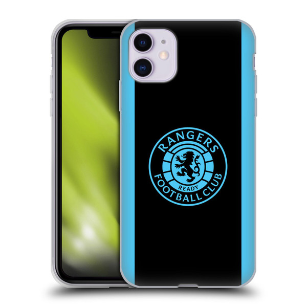 Rangers FC Crest Light Blue Soft Gel Case for Apple iPhone 11