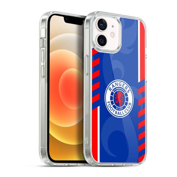 Rangers FC Crest Stripes Soft Gel Case for Apple iPhone 12 / iPhone 12 Pro & MagSafe
