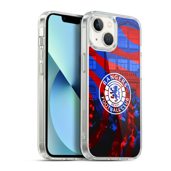 Rangers FC Crest Logo Stadium Soft Gel Case for Apple iPhone 13