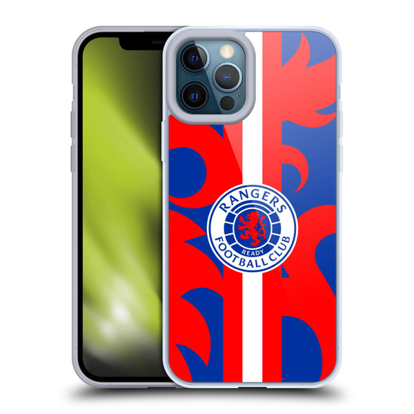 Rangers FC Crest Lion Rampant Pattern Soft Gel Case for Apple iPhone 12 Pro Max & MagSafe