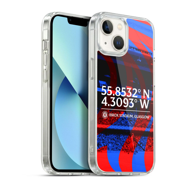 Rangers FC Crest Stadium Soft Gel Case for Apple iPhone 13