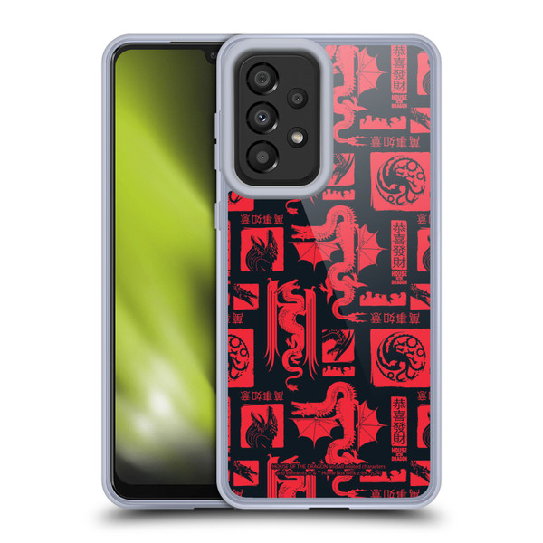 House Of The Dragon: Television Series Year Of The Dragon Logo Pattern Soft Gel Case for Samsung Galaxy A33 5G (2022)