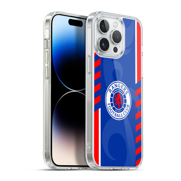Rangers FC Crest Stripes Soft Gel Case for Apple iPhone 13 Pro Max & MagSafe