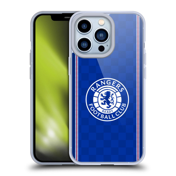 Rangers FC Crest Retro 1989 Home Kit Soft Gel Case for Apple iPhone 13 Pro