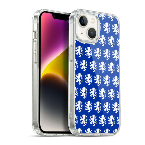 Rangers FC Crest Pattern Soft Gel Case for Apple iPhone 14