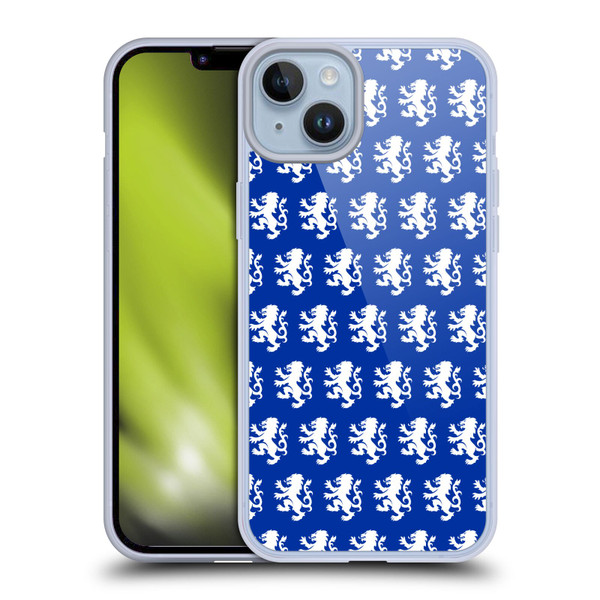 Rangers FC Crest Pattern Soft Gel Case for Apple iPhone 14 Plus