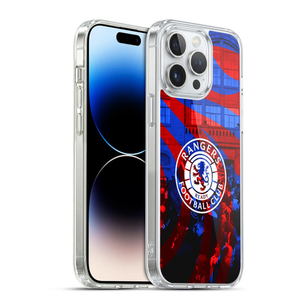 Rangers FC Crest Logo Stadium Soft Gel Case for Apple iPhone 14 Pro Max & MagSafe