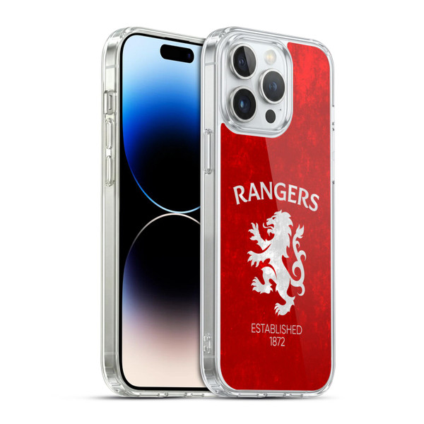 Rangers FC Crest Lion Rampant Soft Gel Case for Apple iPhone 14 Pro Max & MagSafe