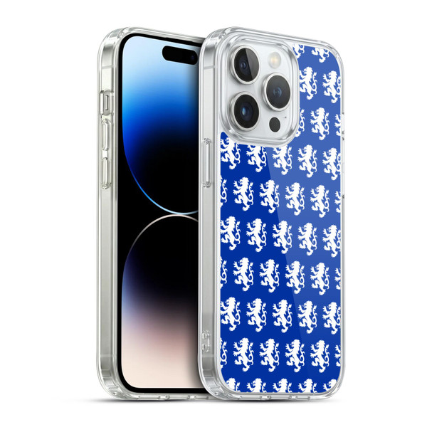 Rangers FC Crest Pattern Soft Gel Case for Apple iPhone 14 Pro & MagSafe