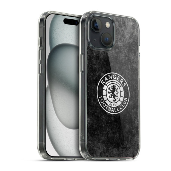 Rangers FC Crest Distressed Soft Gel Case for Apple iPhone 15 & MagSafe