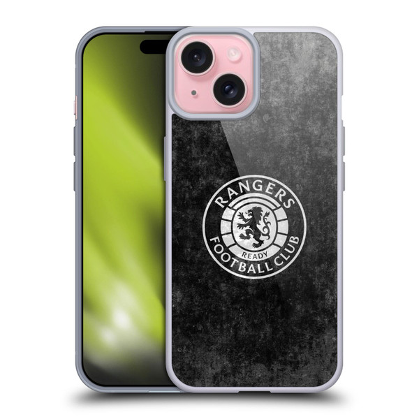 Rangers FC Crest Distressed Soft Gel Case for Apple iPhone 15