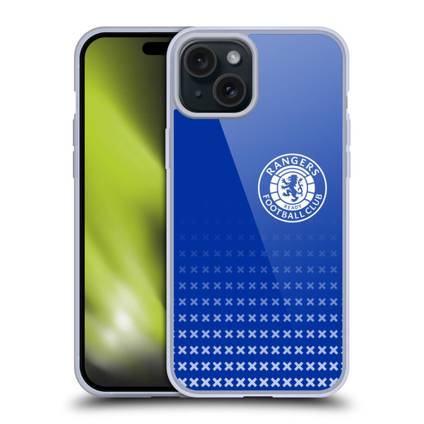 Rangers FC Crest Matchday Soft Gel Case for Apple iPhone 15 Plus