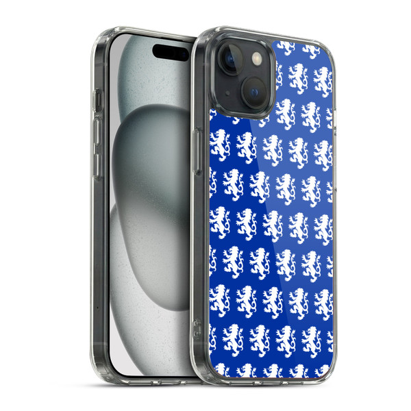 Rangers FC Crest Pattern Soft Gel Case for Apple iPhone 15 Plus & MagSafe