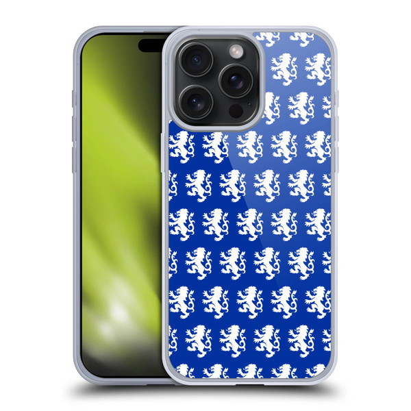 Rangers FC Crest Pattern Soft Gel Case for Apple iPhone 15 Pro Max & MagSafe