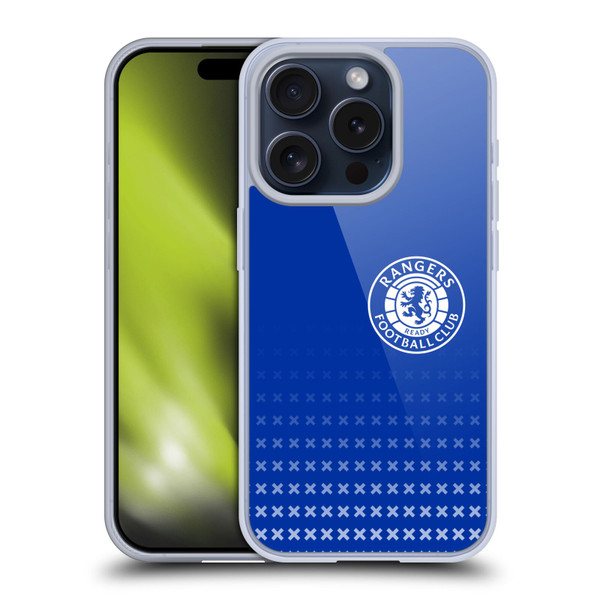 Rangers FC Crest Matchday Soft Gel Case for Apple iPhone 15 Pro