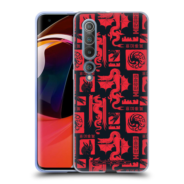 House Of The Dragon: Television Series Year Of The Dragon Logo Pattern Soft Gel Case for Xiaomi Mi 10 5G / Mi 10 Pro 5G