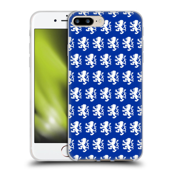 Rangers FC Crest Pattern Soft Gel Case for Apple iPhone 7 Plus / iPhone 8 Plus & MagSafe