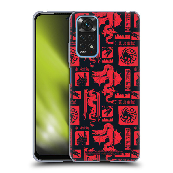 House Of The Dragon: Television Series Year Of The Dragon Logo Pattern Soft Gel Case for Xiaomi Redmi Note 11 / Redmi Note 11S
