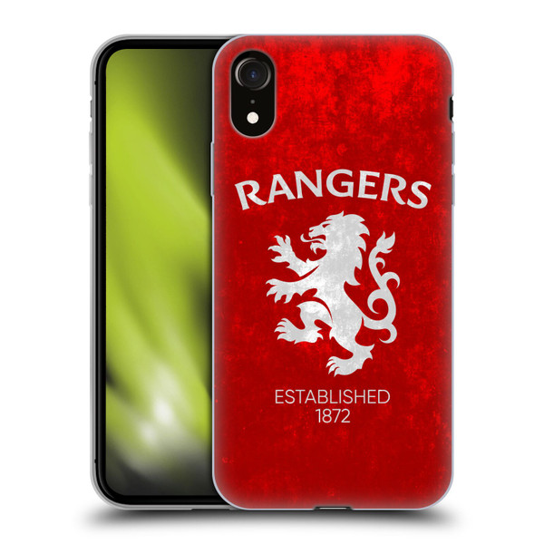 Rangers FC Crest Lion Rampant Soft Gel Case for Apple iPhone XR