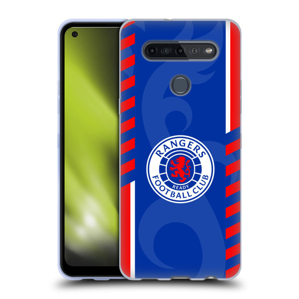 Rangers FC Crest Stripes Soft Gel Case for LG K51S