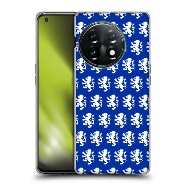 Rangers FC Crest Pattern Soft Gel Case for OnePlus 11 5G