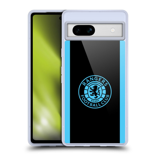 Rangers FC Crest Light Blue Soft Gel Case for Google Pixel 7a