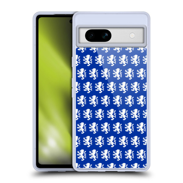 Rangers FC Crest Pattern Soft Gel Case for Google Pixel 7a