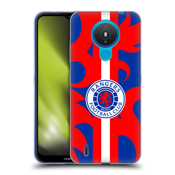 Rangers FC Crest Lion Rampant Pattern Soft Gel Case for Nokia 1.4