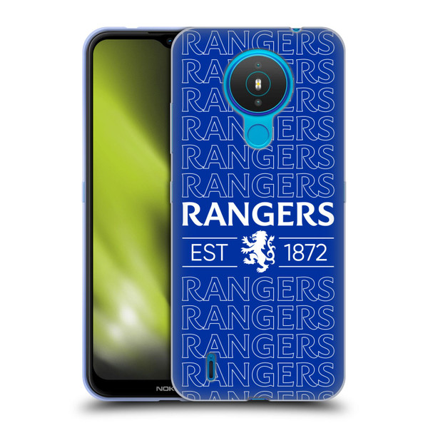 Rangers FC Crest Typography Soft Gel Case for Nokia 1.4
