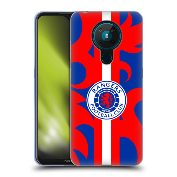 Rangers FC Crest Lion Rampant Pattern Soft Gel Case for Nokia 5.3