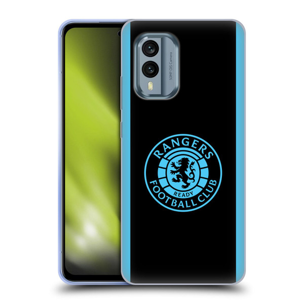 Rangers FC Crest Light Blue Soft Gel Case for Nokia X30