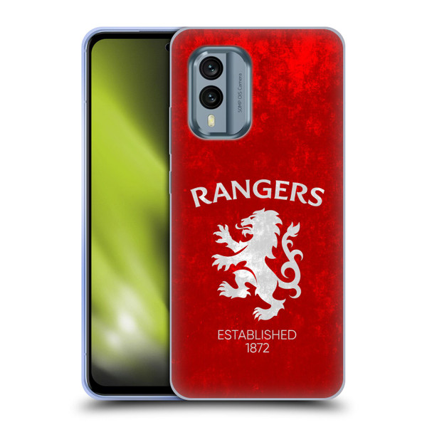 Rangers FC Crest Lion Rampant Soft Gel Case for Nokia X30