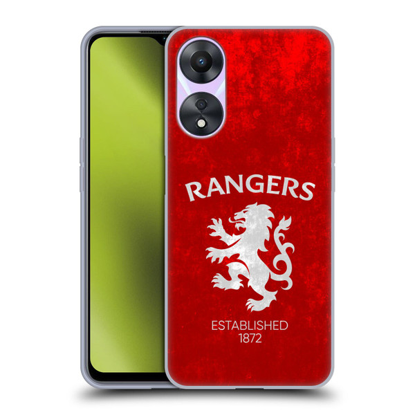 Rangers FC Crest Lion Rampant Soft Gel Case for OPPO A78 4G
